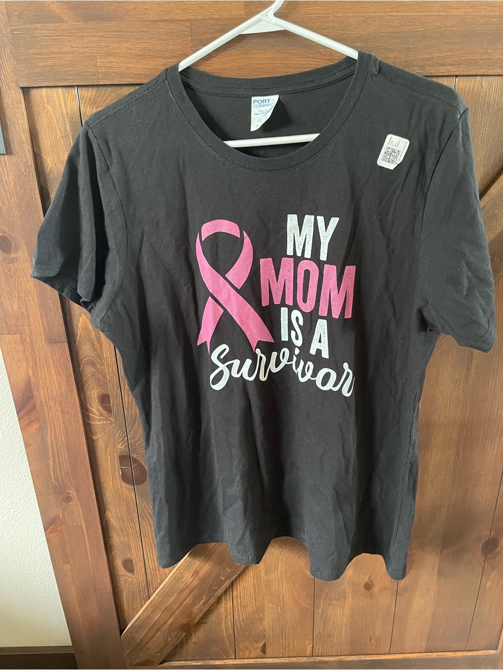 Kids "My Mom Is A Survivor" Pink Ribbon T‑Shirt